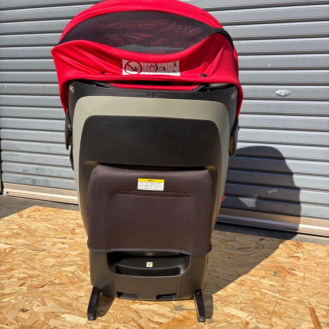 【美品】RECARO チャイルドシート ゼロワン セレクト ISOFIX レッド