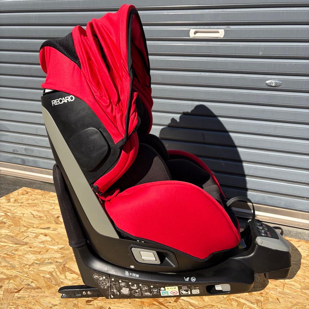 【美品】RECARO チャイルドシート ゼロワン セレクト ISOFIX レッド