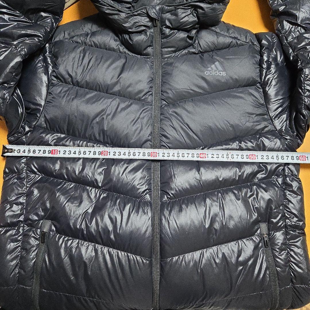 美品　adidas　ベンチコート　l　ダウンコート　ブラック　L　軽量　黒