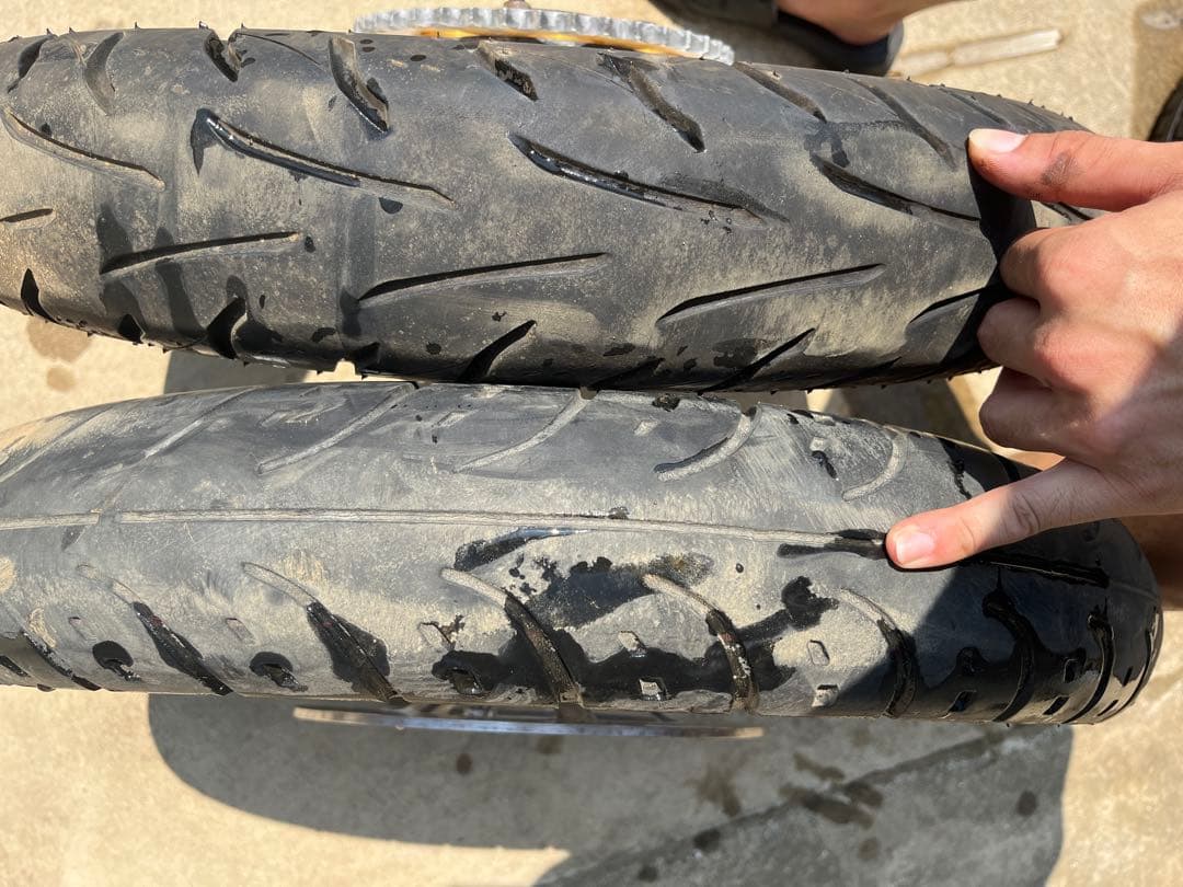 Cb250t コムスターホイール　ゴールドスプロケ付き