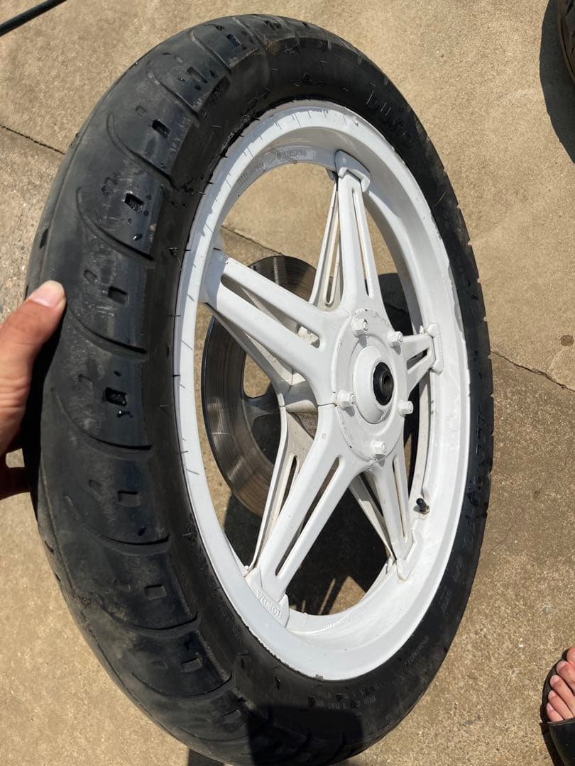 Cb250t コムスターホイール　ゴールドスプロケ付き