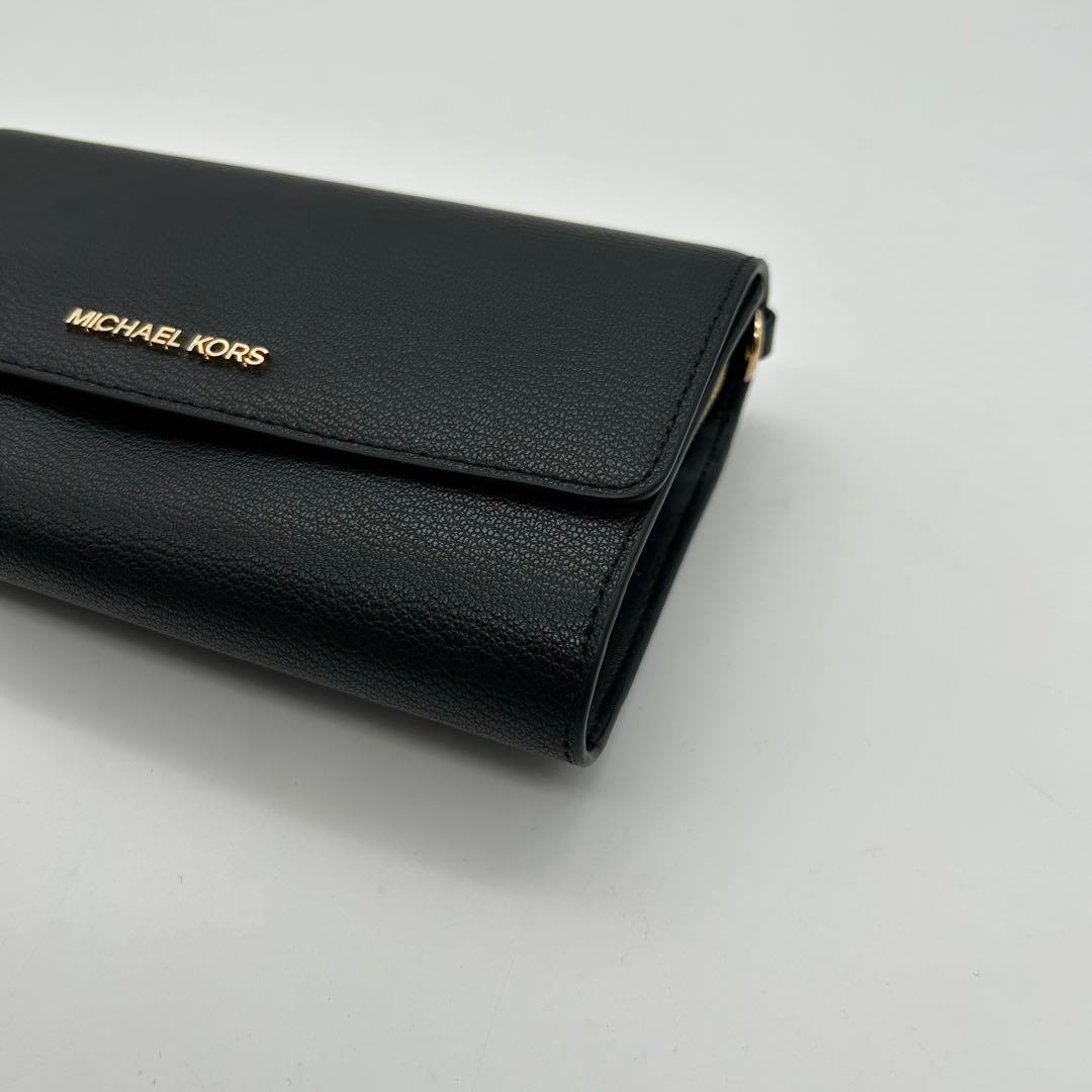 未使用級　マイケルコース　ショルダーウォレット　バッグ　財布　レザー　斜め掛け◎