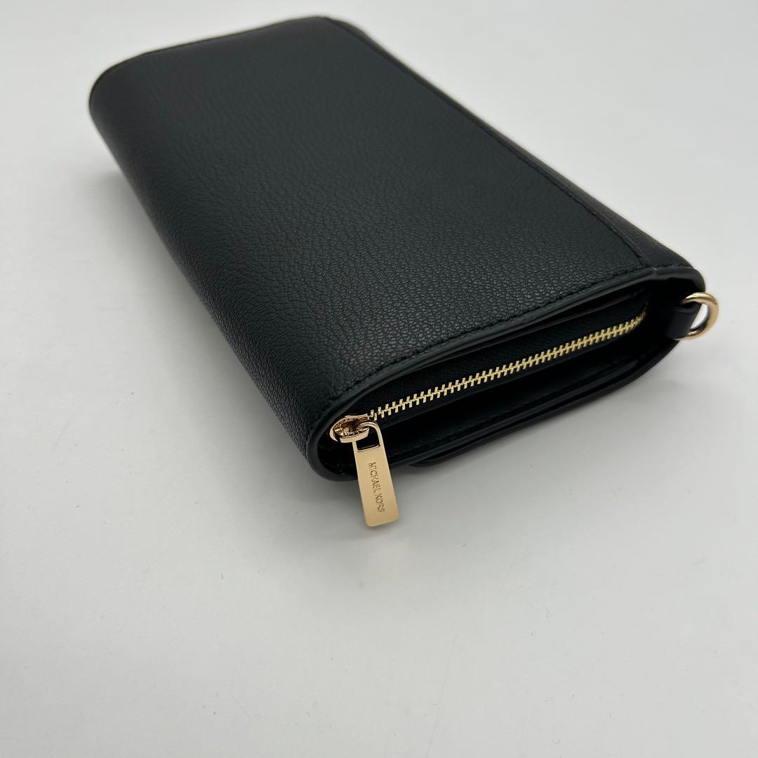 未使用級　マイケルコース　ショルダーウォレット　バッグ　財布　レザー　斜め掛け◎