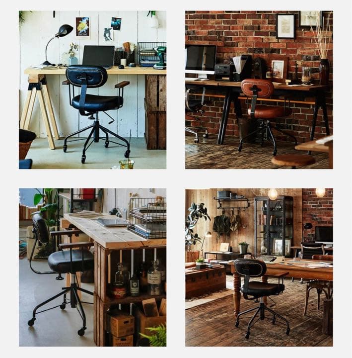 crash gate クラッシュゲート ランド デスクチェア 肘付 ブラック