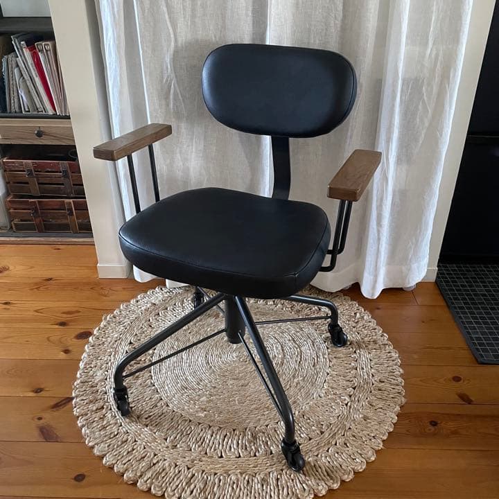 crash gate クラッシュゲート ランド デスクチェア 肘付 ブラック