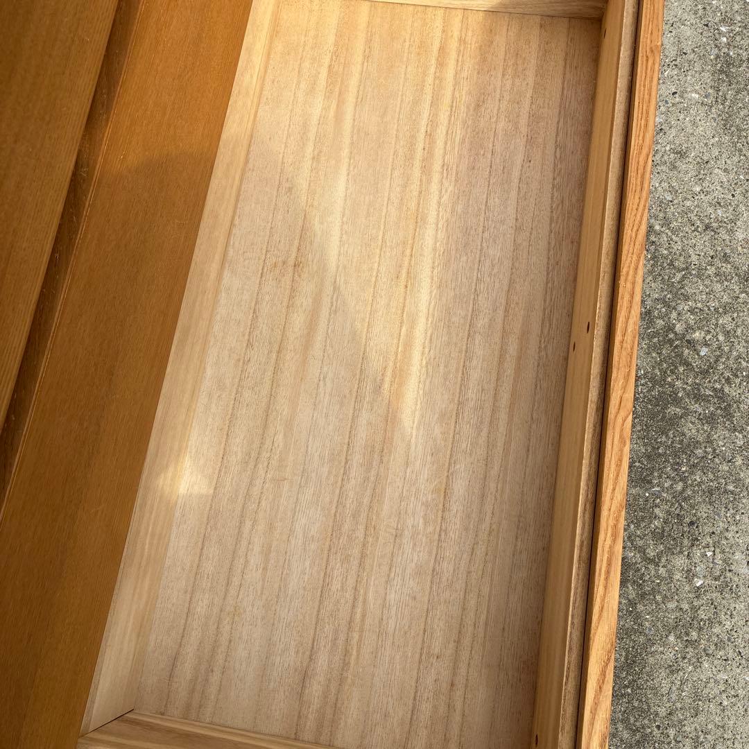 無印良品 タモ材6段チェスト