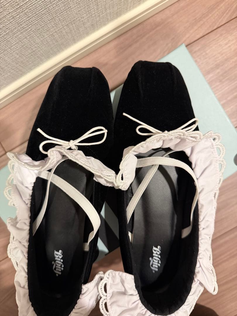 bibiy B. LACE BALLERINAS BLACK (Mサイズ)