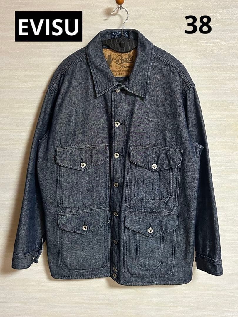 ジャケット・アウター EVISU Paris France DENIM HUNTING JACKET