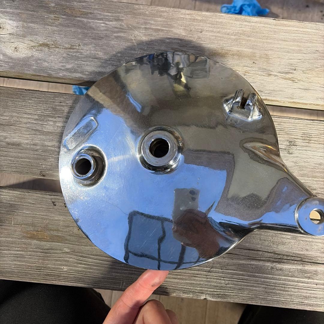 gs400 gt380 ザリ　ゴキ　gs ドラムパネル　メッキ