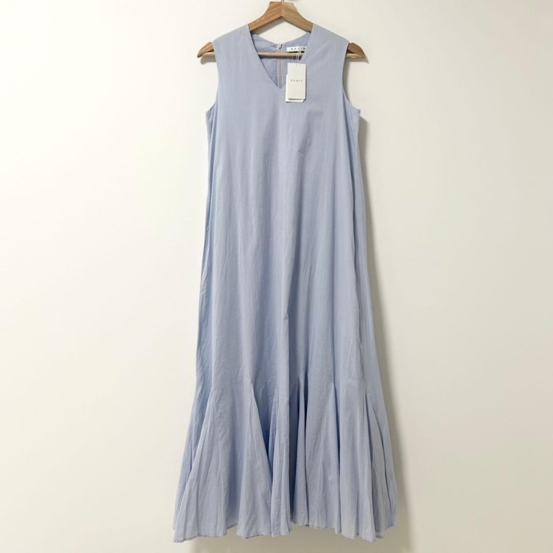 新品未使用✨マリハ　夏の月影のドレス　ブルー　36