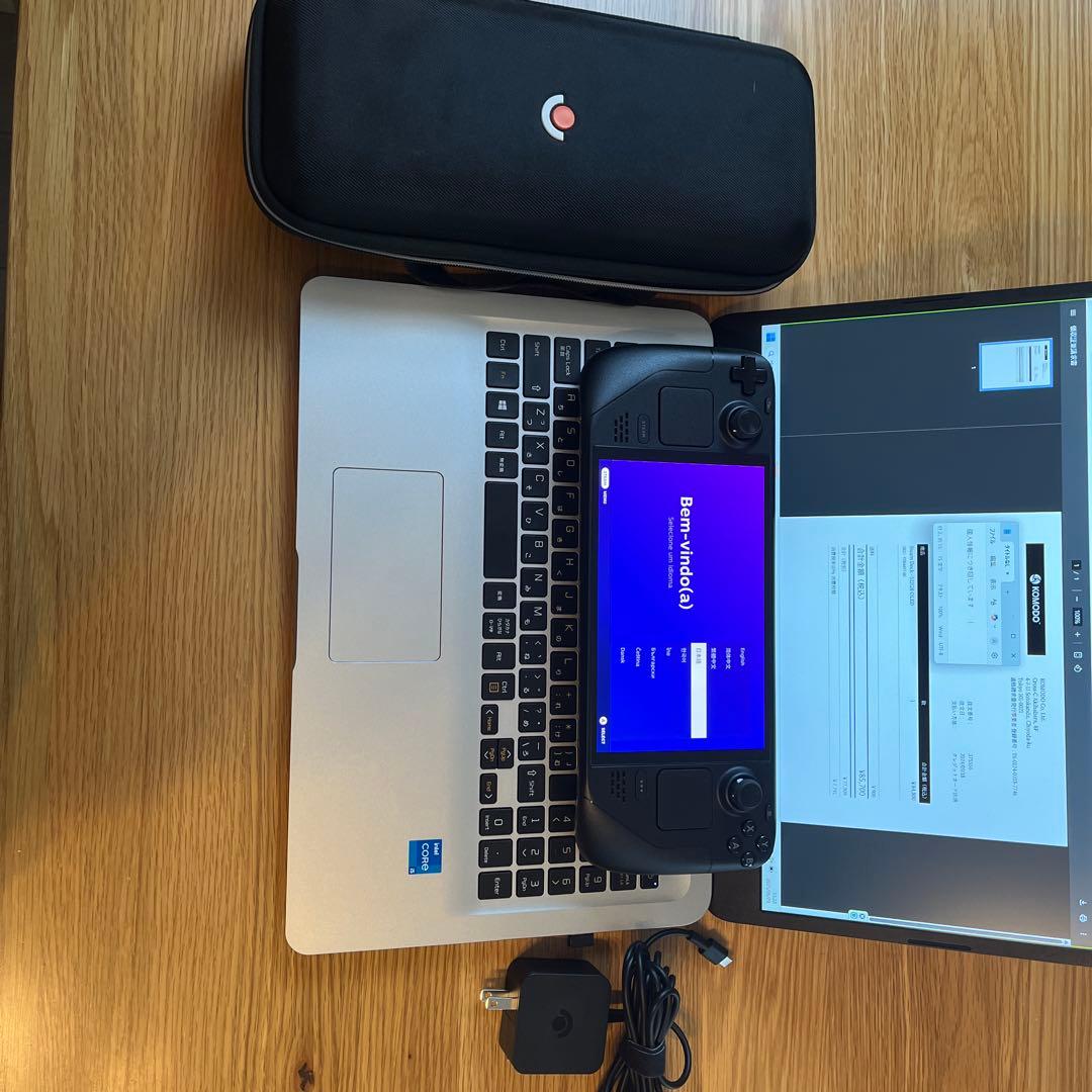 Steam Deck OLED 512GBモデル アダプタ・ケース付・購入証明有