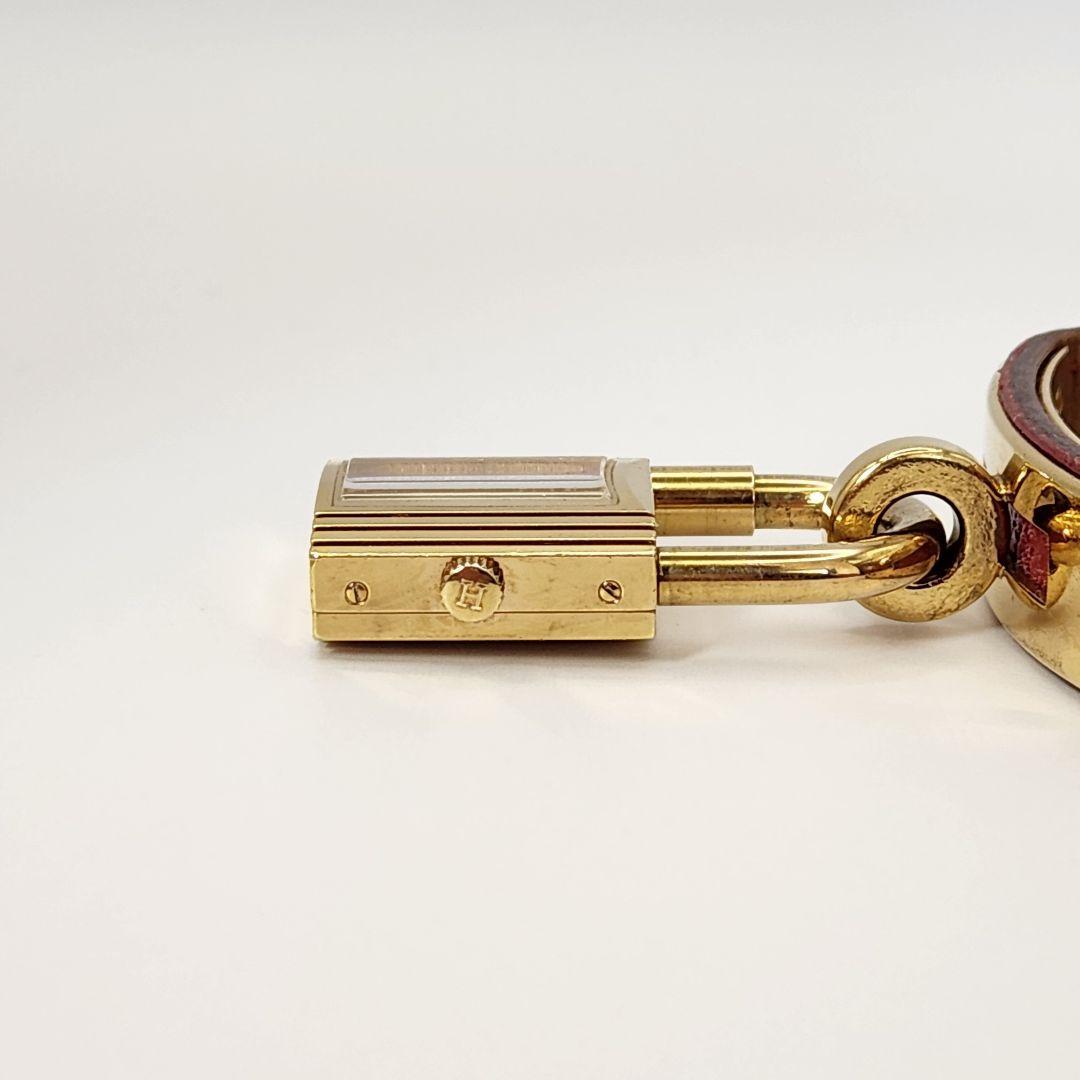 OH済/HERMES エルメス ケリーウォッチ ボルドー × ゴールド