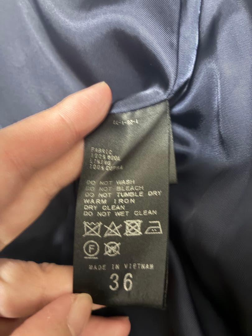 FRAMeWORK ネイビー ダブルブレスト ピーコート