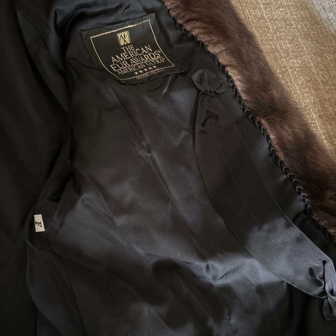 アメリカンファーアワード 4つ星毛皮コート ブラウン