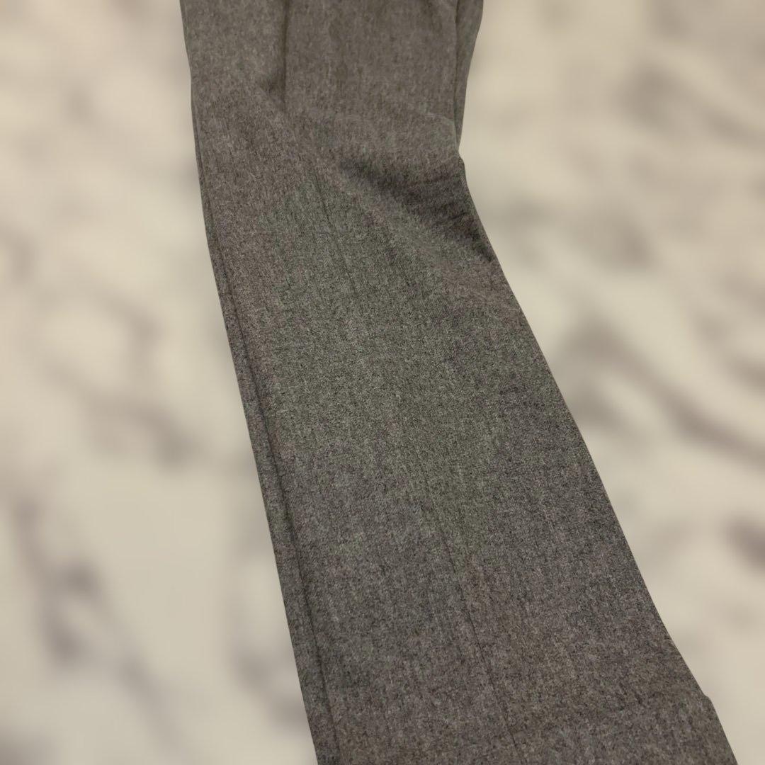 美品細身グレー イタリア製生地フルオーダースーツ ジャケット パンツ ベスト