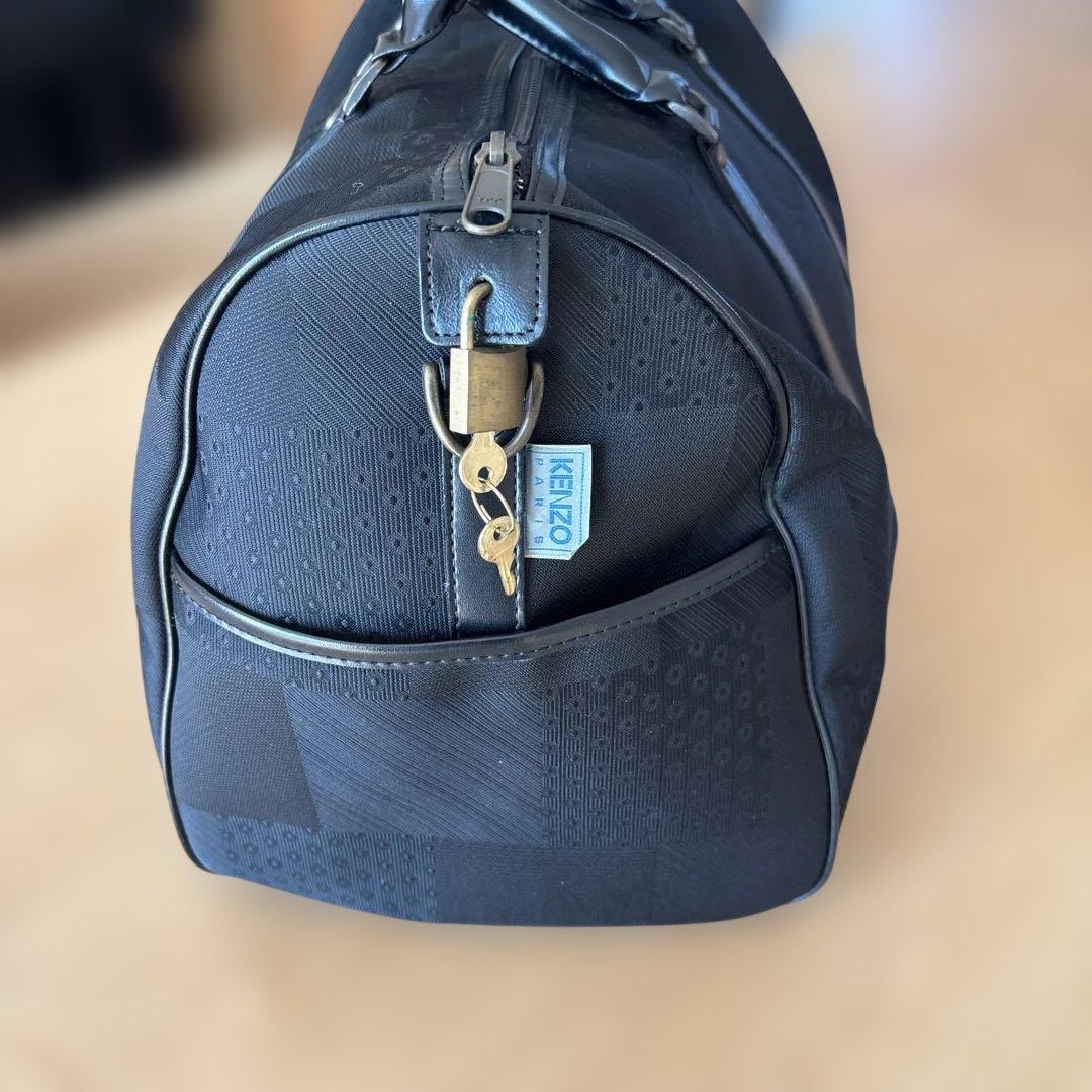 KENZOブラックボストンバッグ・旅行用バッグ