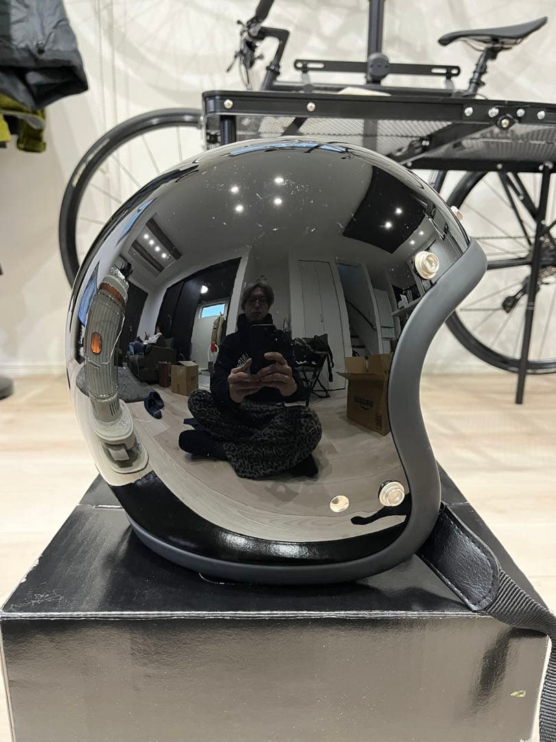 TT&CO スーパーマグナム スタンダード ブラック ジェットヘルメット 箱付き