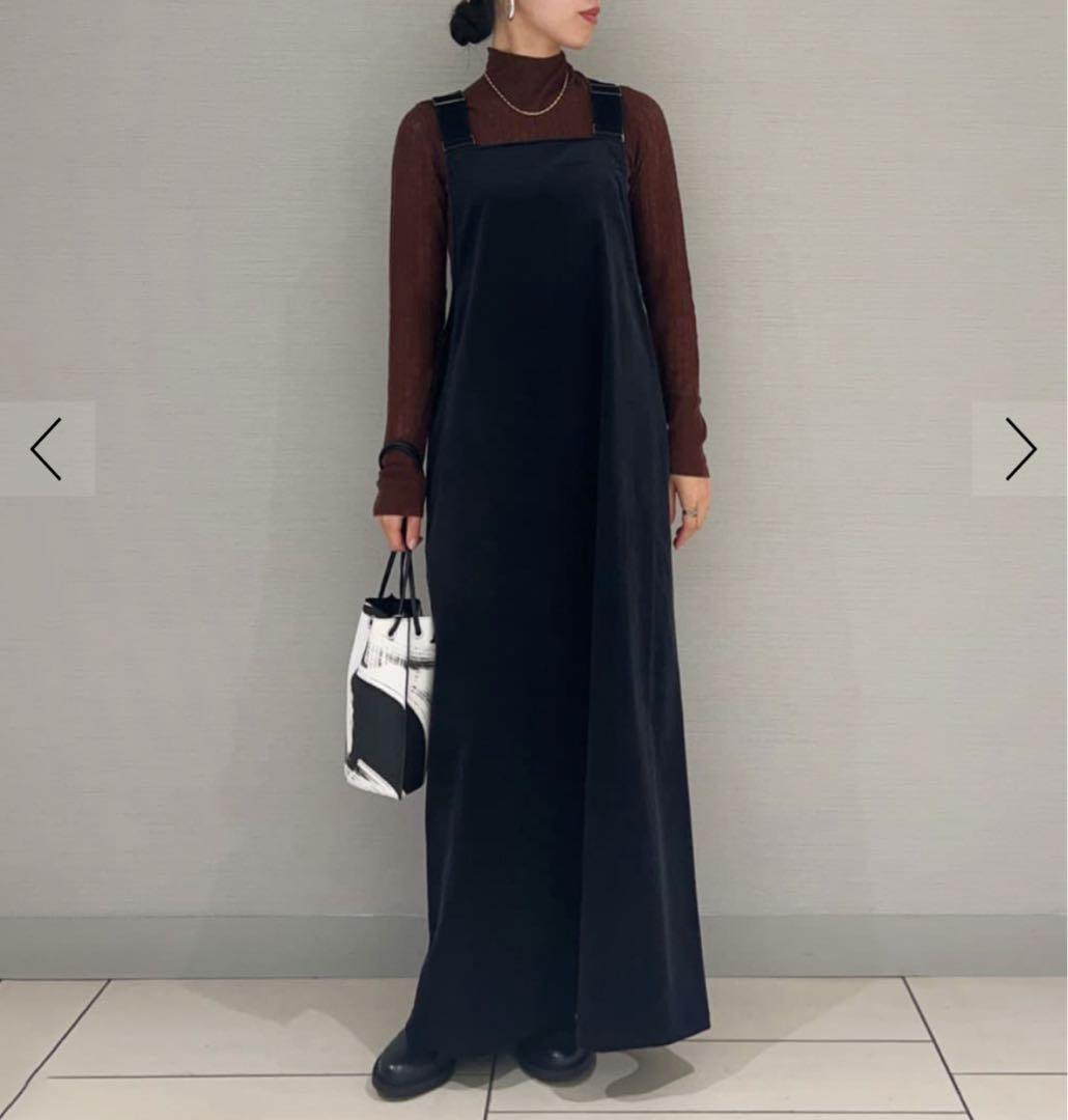 クリスマスお値下げGALERIE VIE コーデュロイジャンパースカートネイビー