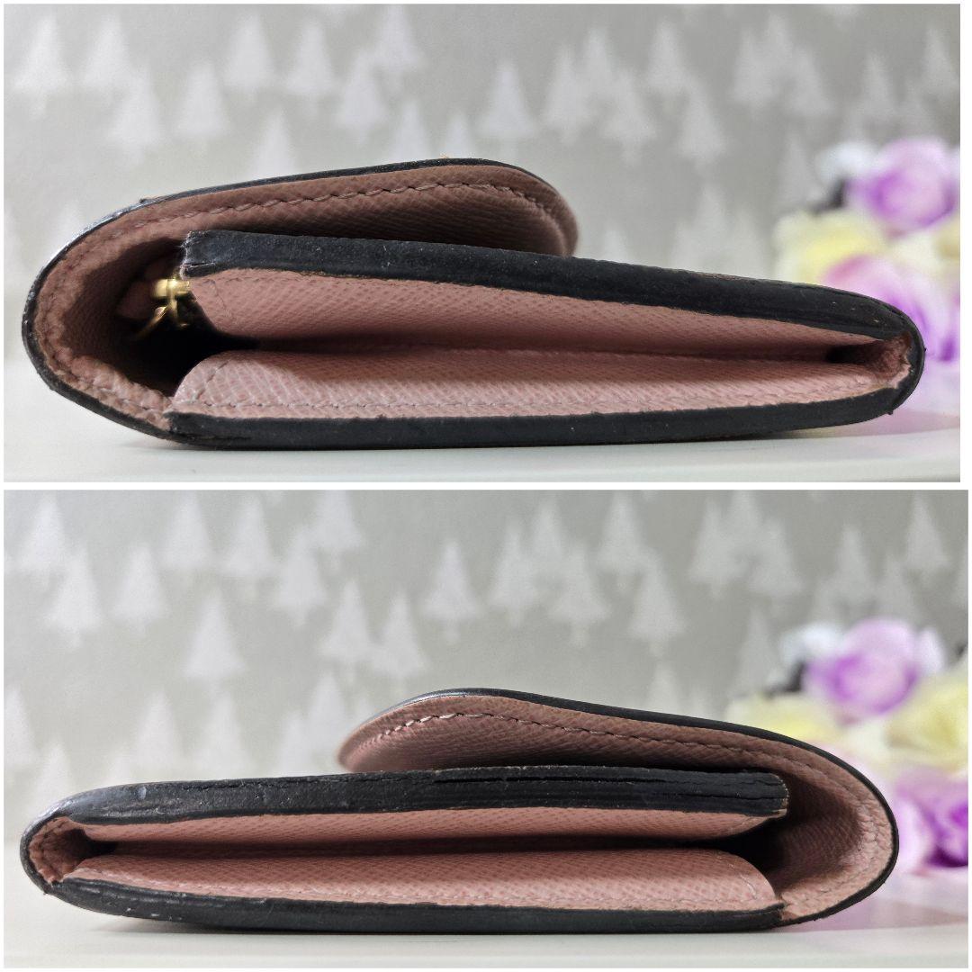 ルイヴィトン ポルトフォイユ エミリー ピンク モノグラム ブラウン 長財布