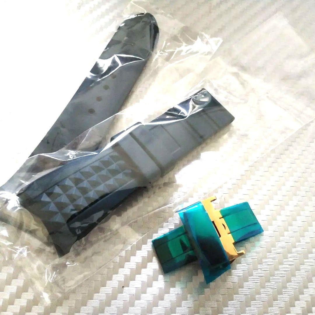 EDOX■スタッズラバーベルト■新品未使用品■定価24200■おまけDバックル付