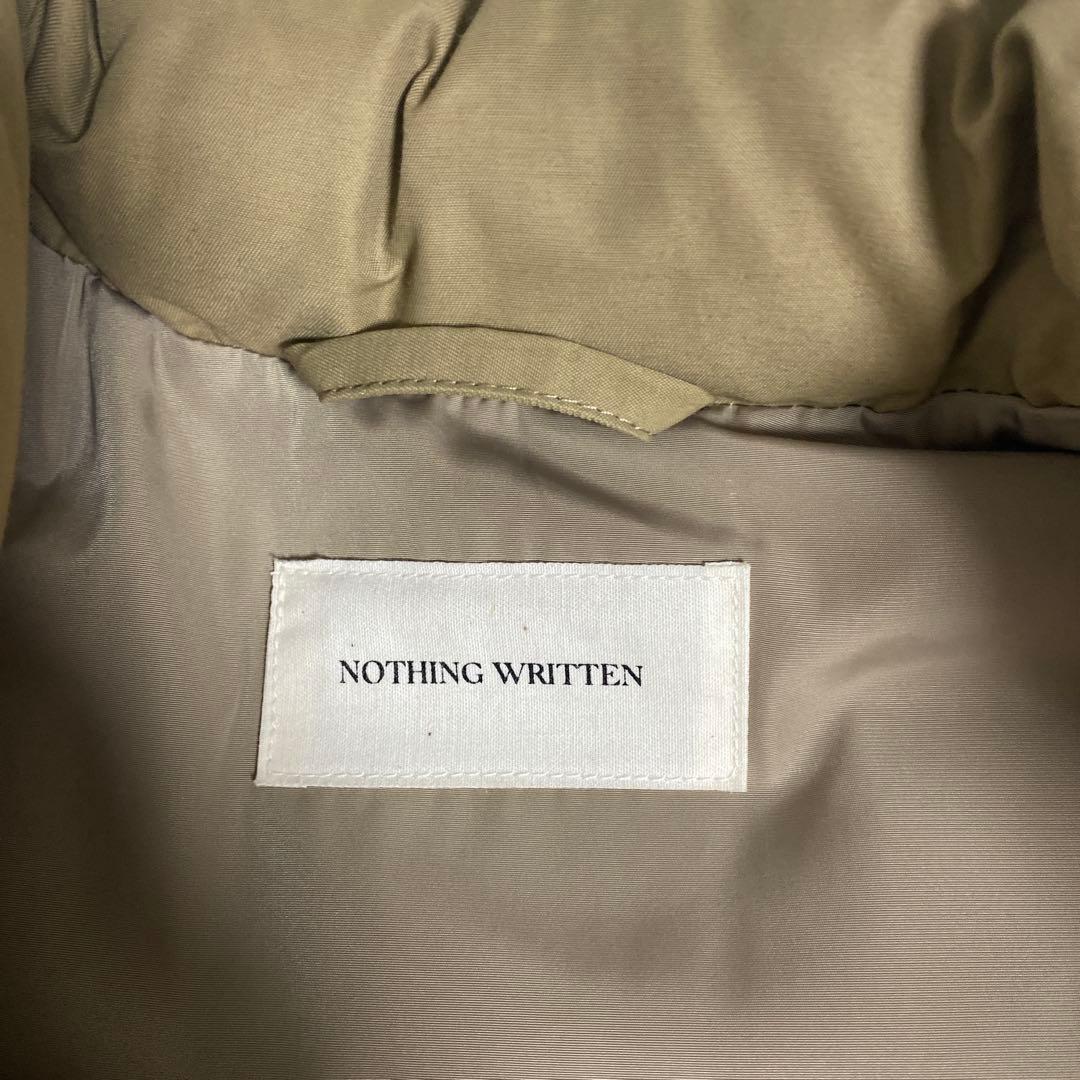 Nothing written ダウン　ベスト