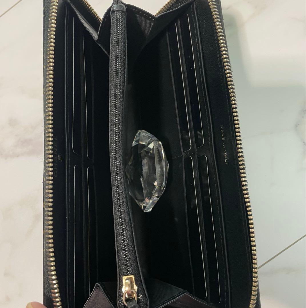 美品　CHANEL カメリア　長財布