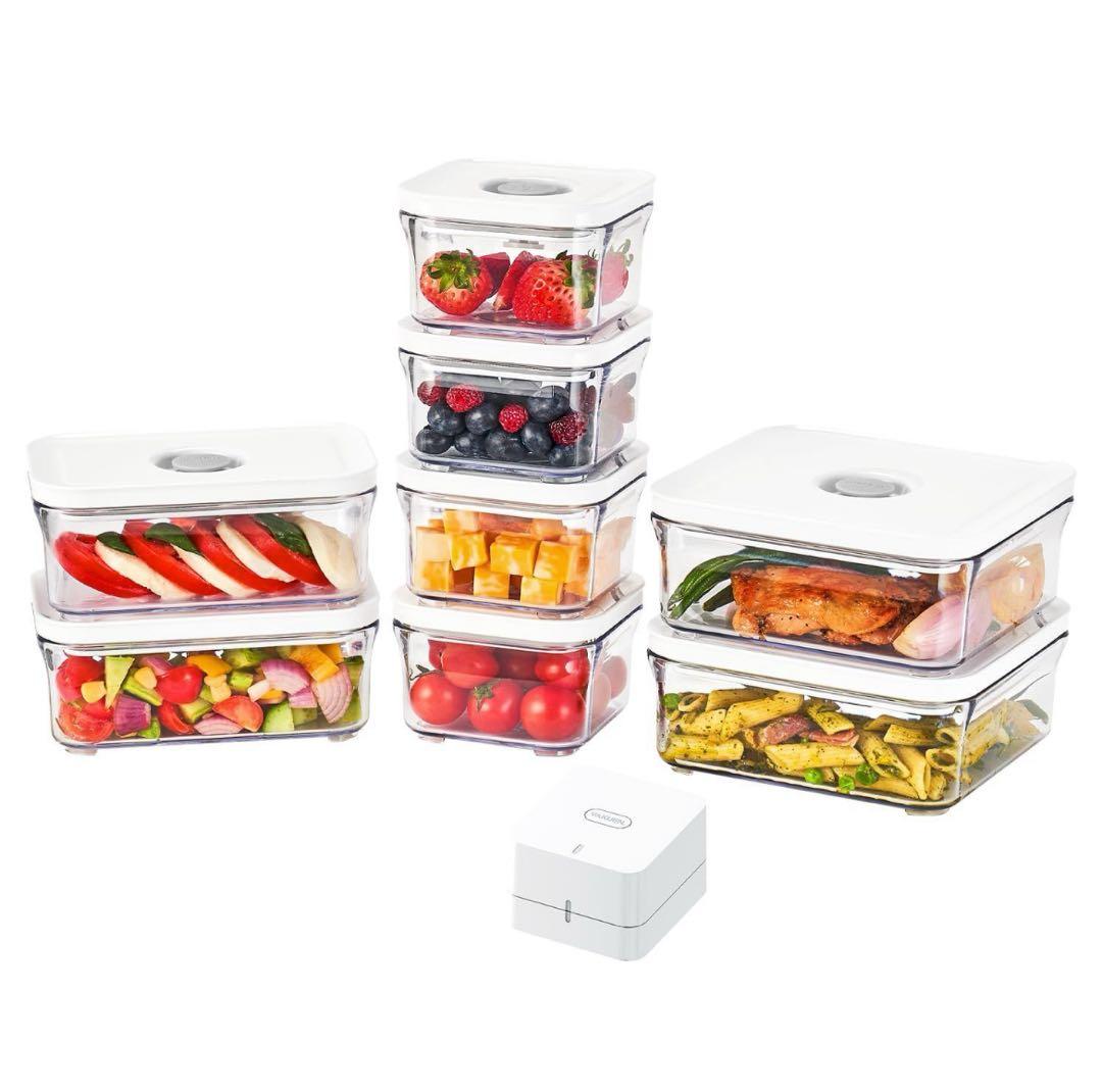 VAKUEN プレミアム　真空保存容器　全自動食品シーラー機 9個　バクエンか