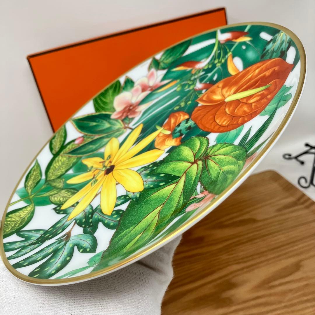 エルメス　パシフォリア　デザートプレート　No.1,2 2枚組　箱付き