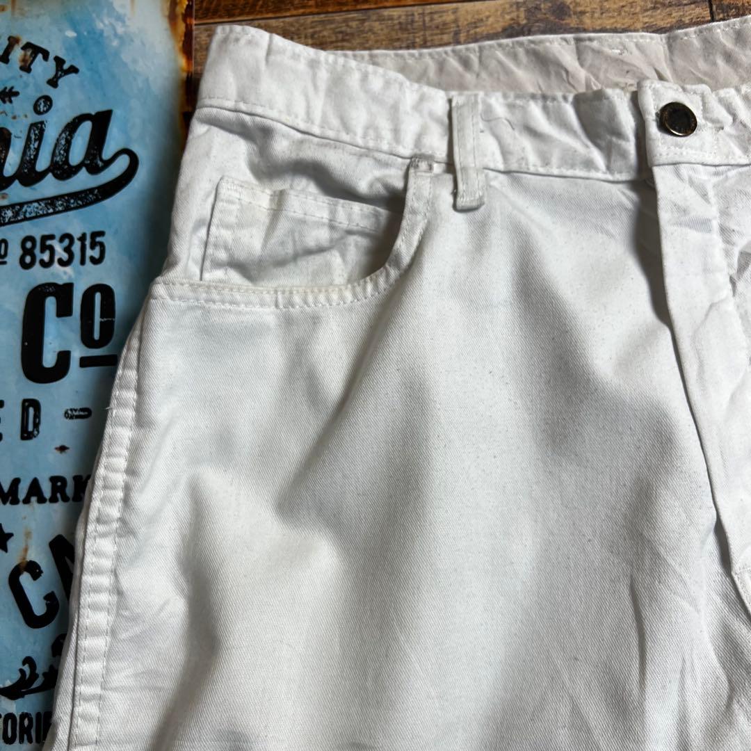 な*は様 Dickies ペインターパンツ ホワイト W34ワークパンツ 古着