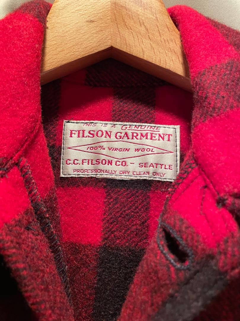 C.C. FILSON CO. ウールジャケット 赤黒チェック