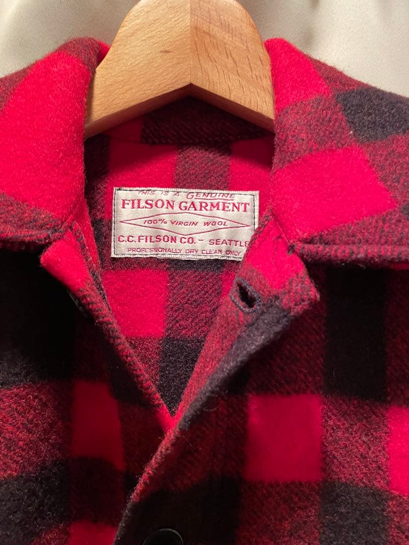 C.C. FILSON CO. ウールジャケット 赤黒チェック