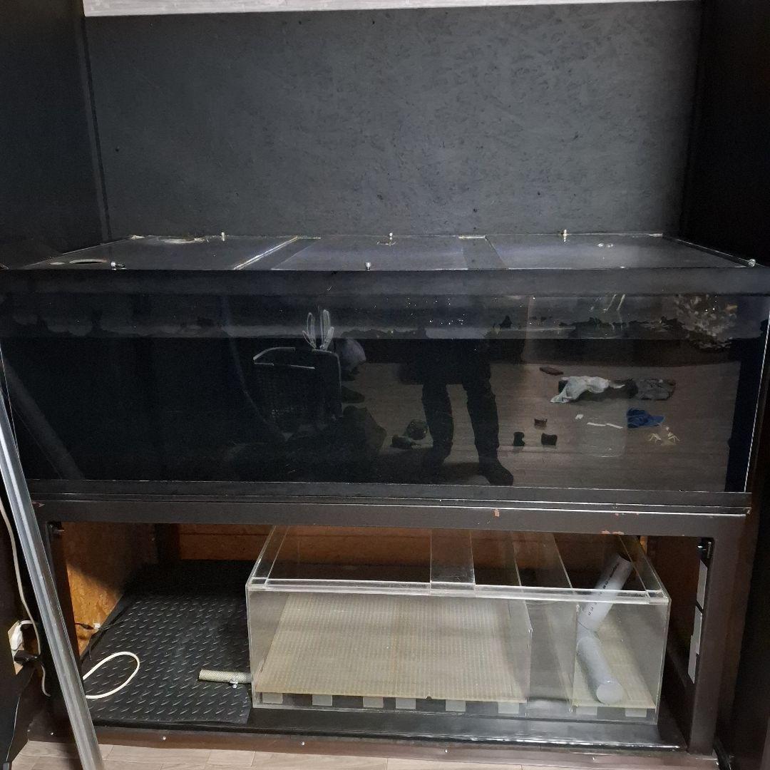 茨城　1600×750×500 アクリル水槽　ジャンク　カンテツ