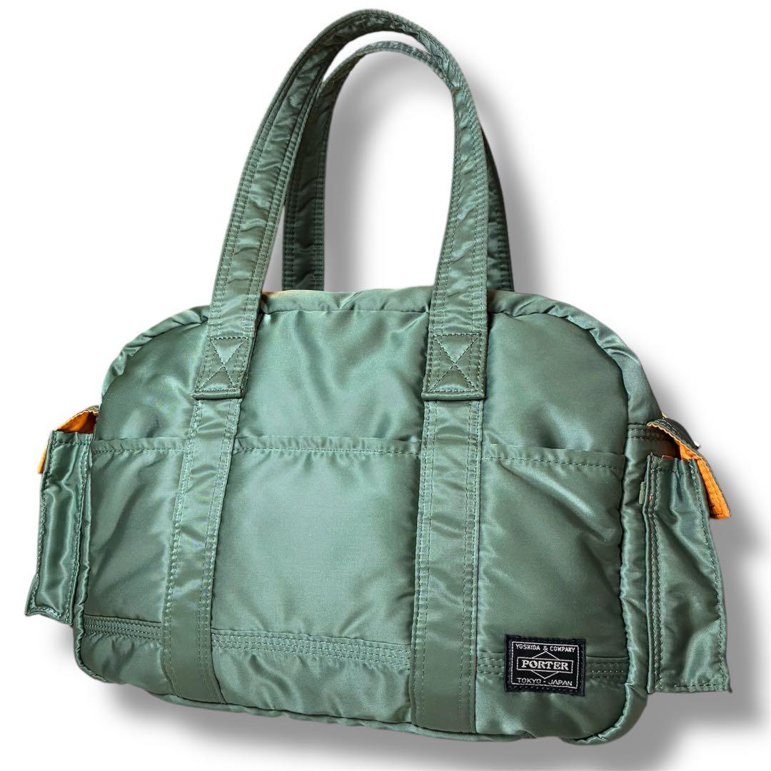 美品✨ PORTER タンカー ダッフル ボストン バック セージグリーン