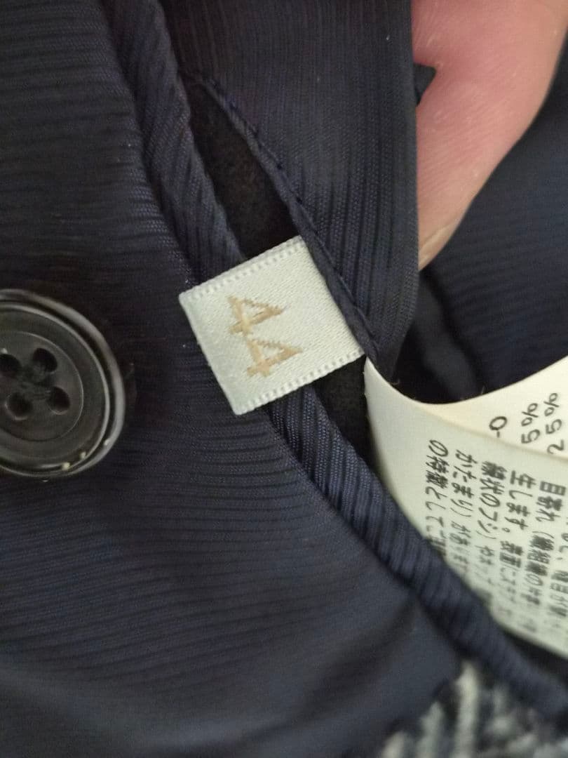 【美品】エディフィス ダブルブレスト チェスターコート シルク混 44サイズ