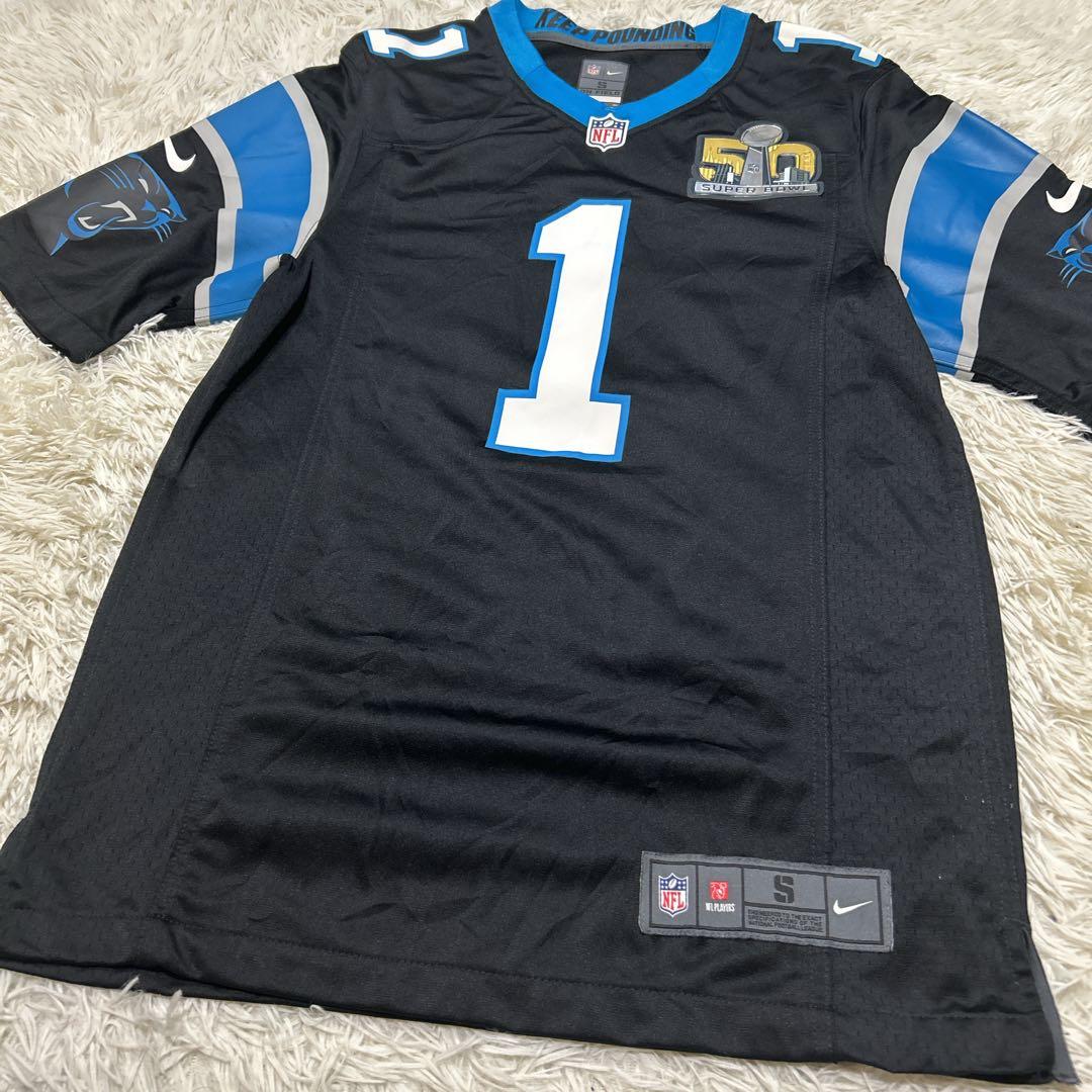 NIKE NFL カロライナ•パンサーズ　ニュートン　ゲームシャツ　S