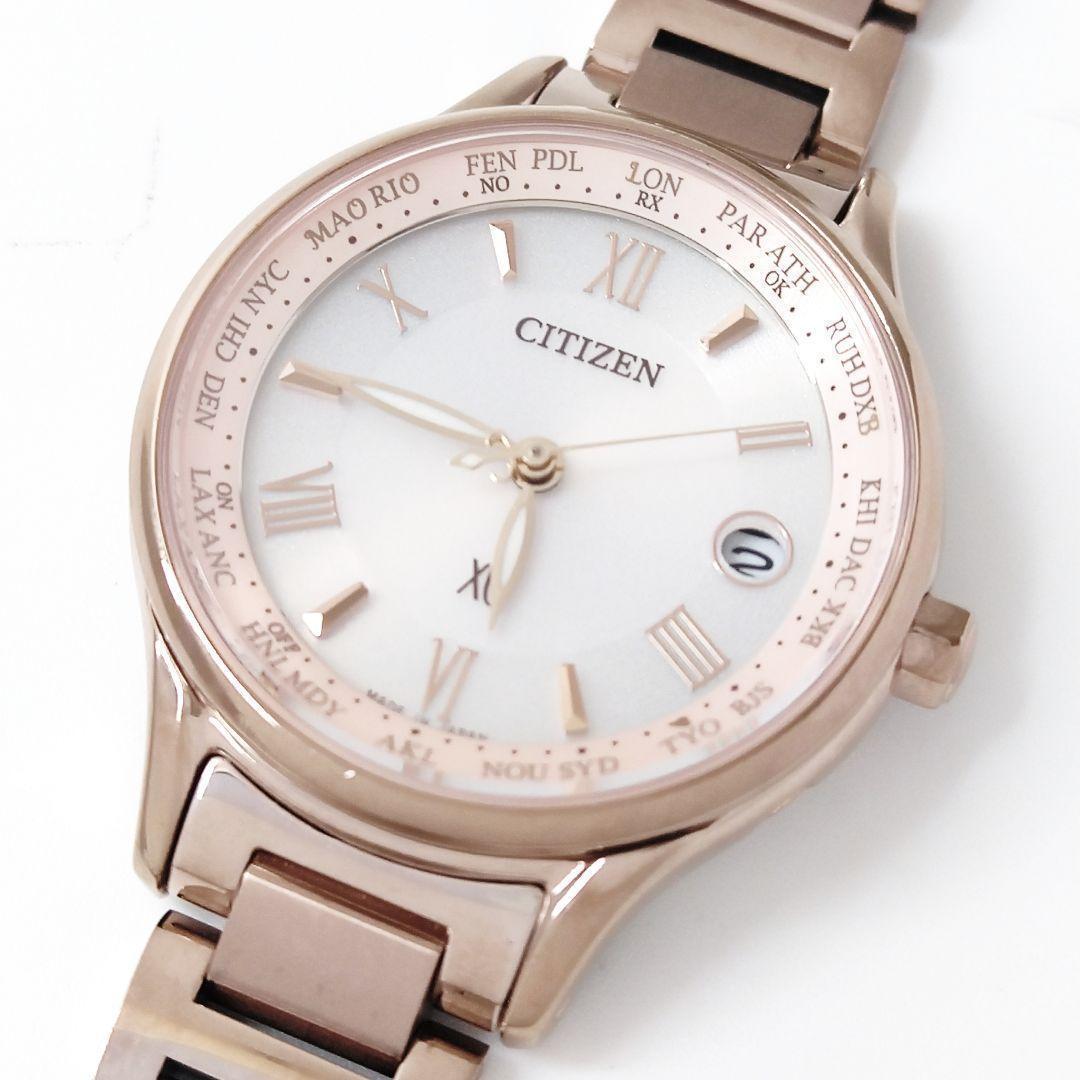 未使用級18㎝✨シチズン ｘC EC1164-53W サクラピンク 電波ソーラー