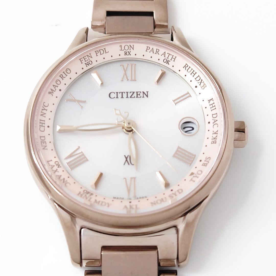 未使用級18㎝✨シチズン ｘC EC1164-53W サクラピンク 電波ソーラー