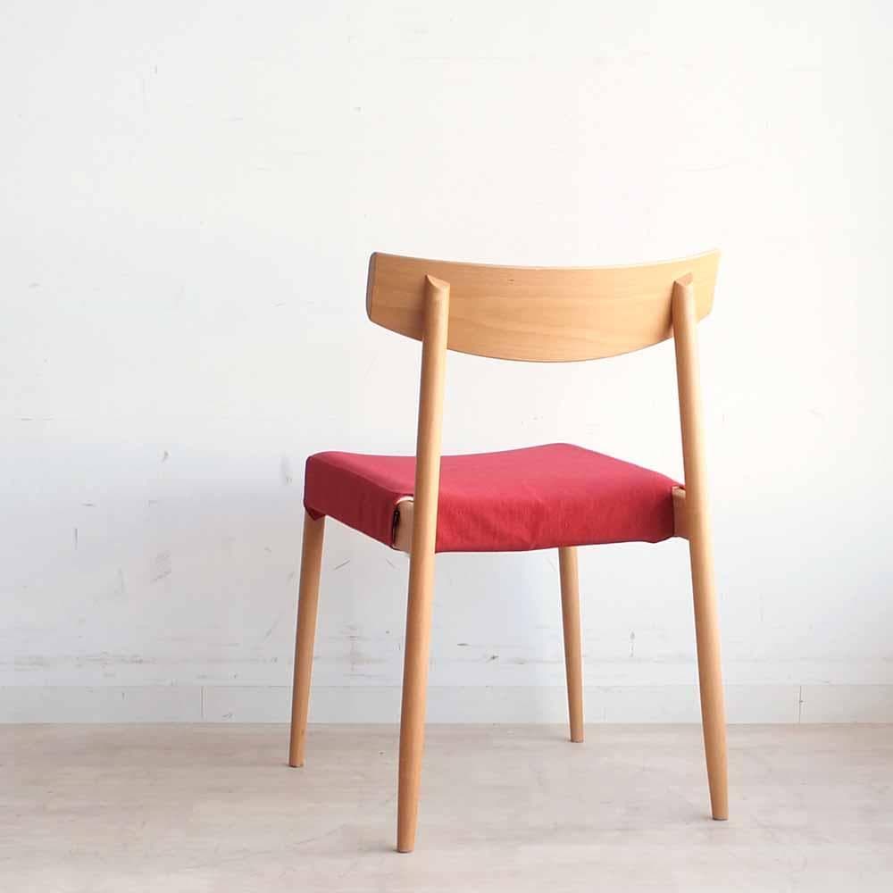 飛騨産業 キツツキ nae シリーズ ビーチ材 ダイニングチェア ZR24252