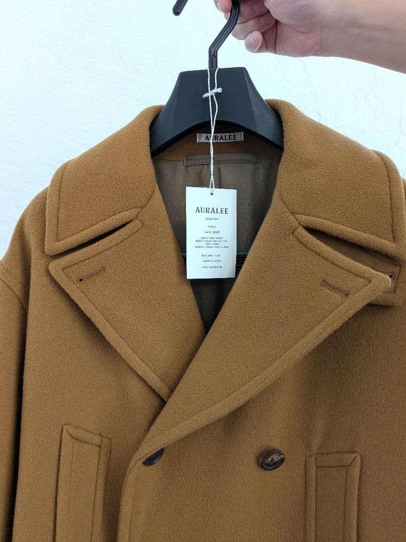 AURALEE　オーラリー　 ビーバーメルトンピーコート　サイズ4