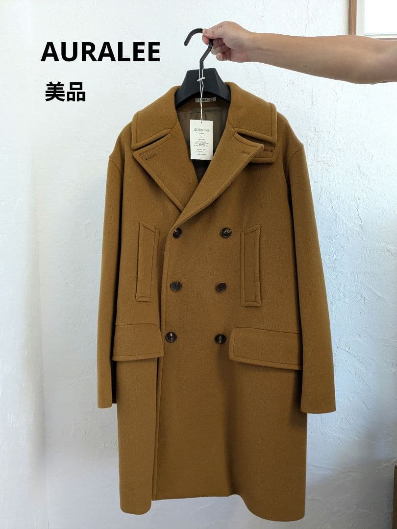 AURALEE　オーラリー　 ビーバーメルトンピーコート　サイズ4