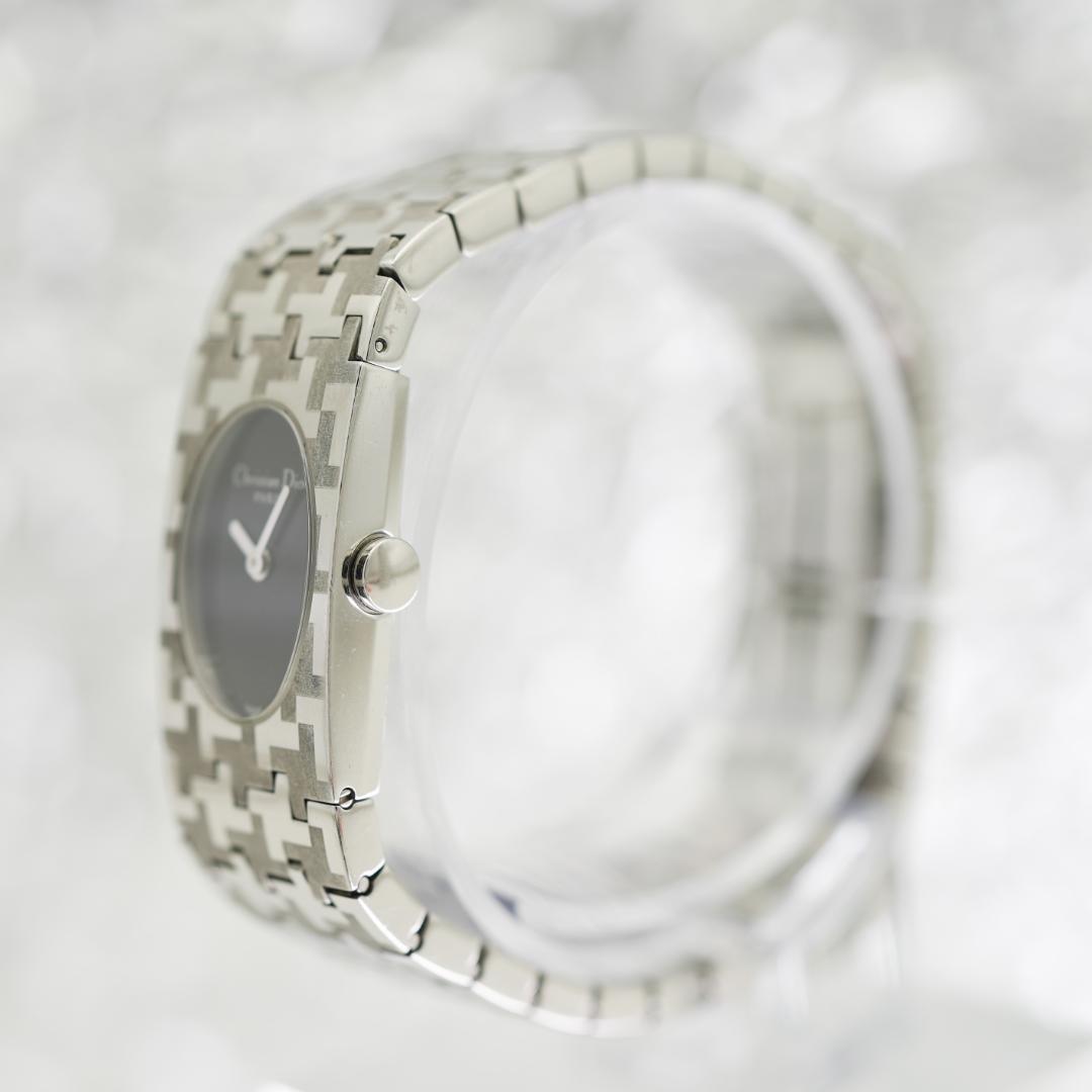 【稼働】 美品 DIOR D70-100 ミスディオール バングルウォッチ 時計