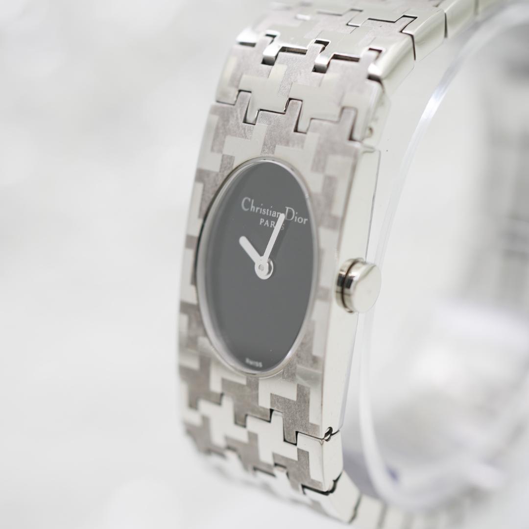 【稼働】 美品 DIOR D70-100 ミスディオール バングルウォッチ 時計