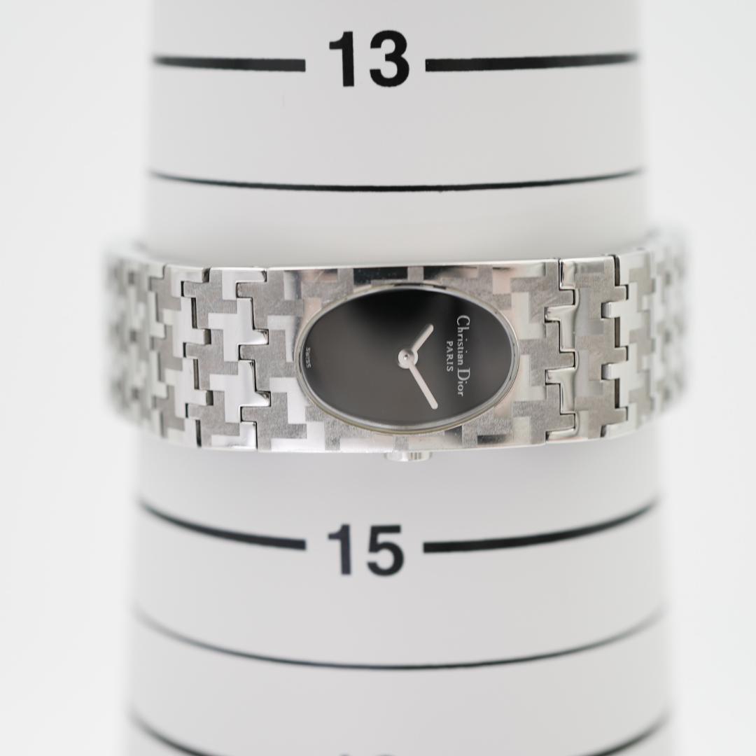 【稼働】 美品 DIOR D70-100 ミスディオール バングルウォッチ 時計