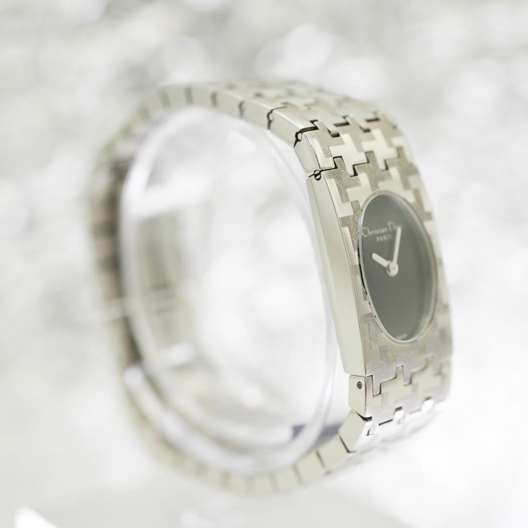 【稼働】 美品 DIOR D70-100 ミスディオール バングルウォッチ 時計