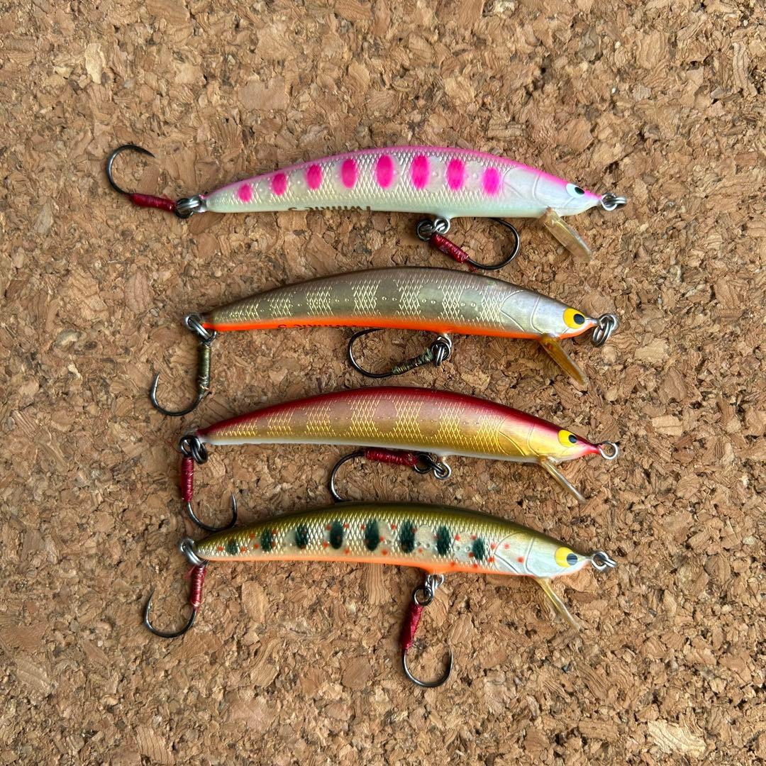 ツインクル　シンキング　ミノー・プラグ 60mm 4色セット 渓流　本流　湖