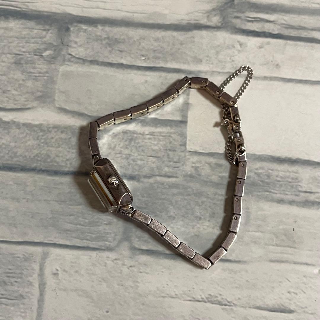 agete アガット スクエア フェイス ジュエリー ウォッチ アナログ 腕時計