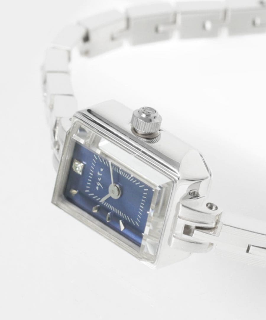 agete アガット スクエア フェイス ジュエリー ウォッチ アナログ 腕時計