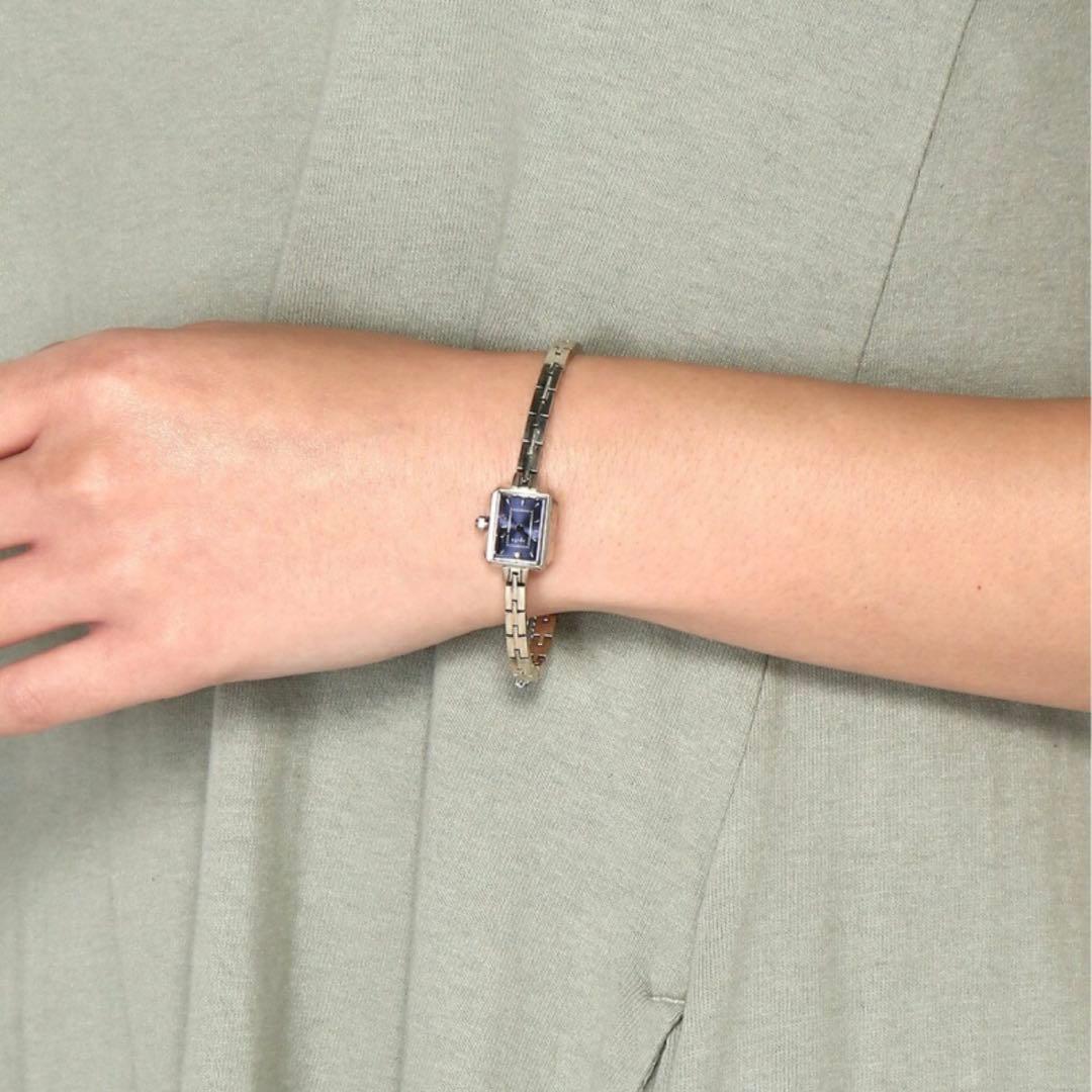 agete アガット スクエア フェイス ジュエリー ウォッチ アナログ 腕時計