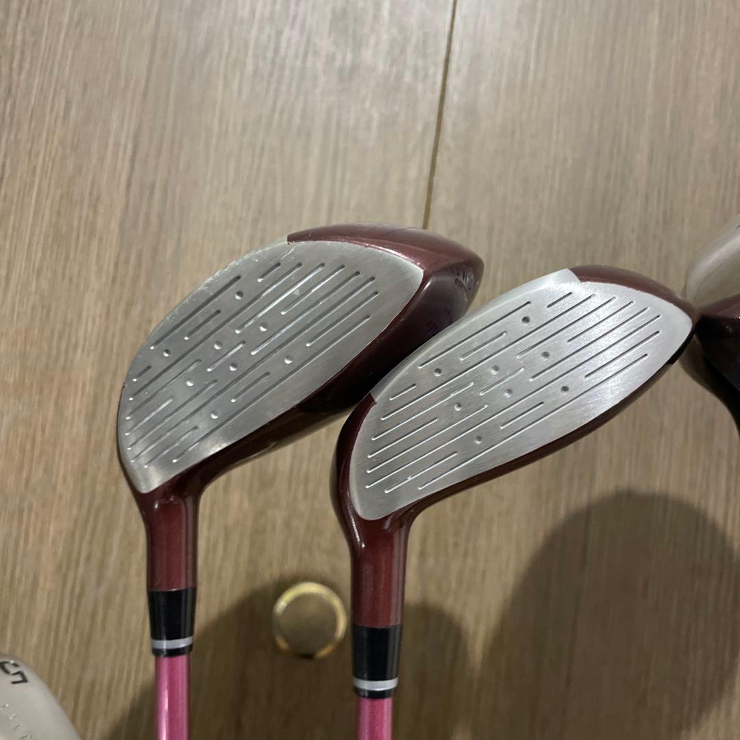 レディースゴルフクラブセット 初心者向け ドライバーアイアンパター フルセット