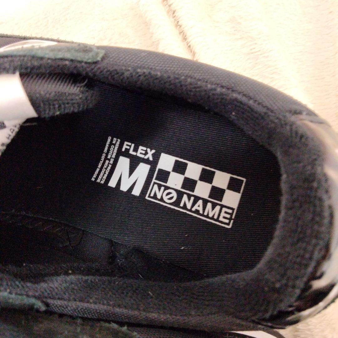 【黒美品】24cm NO NAMEノーネーム ブラック スニーカー FLEX厚底